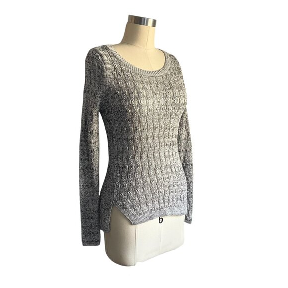 LOFT Gray Hi-Lo Sweater Top - XXSP - Picture 3 of 5